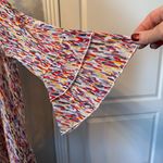 Multiples  Multicolor Patterned Jacket Angle Sleeves Button Detailing Flowy 1X Photo 6