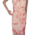 Vintage Y2K Faith Love & Passion peach and coral floral sheath midi dress Orange Size M Photo 1