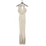 Lulus Ivory Halter Maxi Dress Formal Gown Sleeveless Evening Party Size S Photo 11