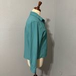 REÍ Women Turquoise Hiking Long Sleeves Collared Button Photo 4