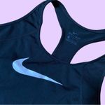 Nike Dri-Fit Black Racerback Running Vented Tank Top White Center Swoosh Logo π₯ Photo 2