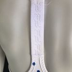 Fabletics  Polka Dot Ryan Midi Sports Bra Top Ruched Sides Women's Size Medium Photo 5