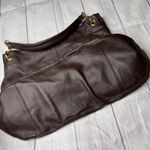 Cuore & Pelle Sophia Leather Hobo Slouchy Shoulder Bag Brown Magnetic Closure Photo 2