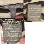 Charlotte Russe  Sheer Black White‎ Stripe Studded Sleeveless Shirt Size XL Edgy Photo 2