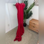 Revolve FAVIANA Red Strapless Evening Knot‎ Front Mermaid Sweetheart Gown 0 Photo 5