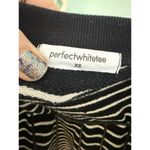 Pefectwhitetee XS Taylor Top Stripe L/S Black White Shirt $120 Photo 2