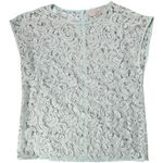 Loft Petites Mint Green Lace Sleeveless Top Womens Size MP Career Casual Photo 0