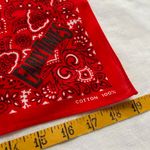 Red paisley bandana print bandana 0416 Photo 2