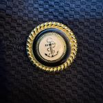 Oleg Cassini Vintage Black Blazer Jacket Skirt Set 8 Office Suit Gold Button Photo 9