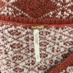 Free People  Geo Floral Orchid Cinnamon Cropped Knit Cardigan Size Medium Photo 2