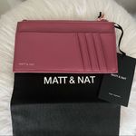 Matt & Nat‎ Loom Vegan Leather Wallet, Clutch. Zip Top, Purple/Pink, Mauve NWT Purple Photo 2