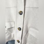 Banana Republic  Vegan Suede Cropped Jacket size XL NWT Color Selenite/cream Photo 5