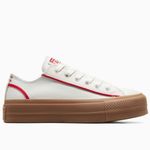 Converse  All Star Trackwave OX platform sneakers  
white red gum sole Size 6.5 Photo 8