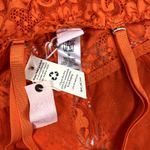 FREE PEOPLE X HAH Lace Bodysuit Sz S Burn Orange Feminine Party Resort Boho NWT Photo 10