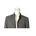 Vintage Harold’s Tweed Blazer Wool Blend Size 10 Black Fringe Pockets Preppy Photo 2