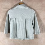 Vintage YANSI FUGEL Silver Metallic Collared Jacket Size 0 Photo 8