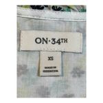 On 34th Floral Print Ruffle Sleeve Tie Waist Casual‎ Dress Green Yellow Size XS Photo 10