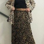 ZARA NWT Animal Print Satin Oversized Blazer Photo 9