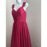 Women's Hot Pink Long Formal Dress by Pomuyoo, Sz: 6, Corset Back (b2A) Photo 1