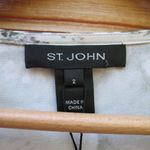 St. John NWT  Stretch Silk Jersey Print Sleeveless Blouse Top Photo 7