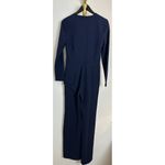 Black Halo Sinclair Skirted V-Neck Jumpsuit in Pacific Blue Size US 4 NWT Photo 4