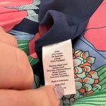 Talbots  Skirt 4 Floral Bright Cotton NWT $69.50 Navy Blue‎ Pink Tropical Modest Photo 4