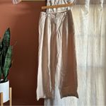 Madewell  Petite Harlow Wide-Leg Pants Trouser Academia Old Money Tan NWT Size 2P Photo 2