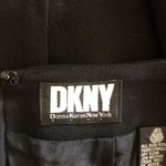 DKNY Vintage Timeless Classic Belt Loops Zipper Wool Black Pencil Skirt Size 12 Photo 8