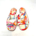 Schutz  Leny Tie Dyed Slide Knotted Sandals Pink Orange‎ Size US 9.5 Photo 1