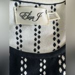 Eliza J . Stippled Jacquard Dots Fit Flare Sleeveless Sweater Knit Dress Size PS Photo 5