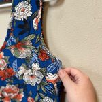 Derek Heart Blue Pink Floral Sparrow Print Dress • Boho Mini Flowy M Photo 6