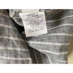 J.Jill Love Linen 100% Linen Lagenlook Pull on Maxi Dress L Petite Gray White Photo 3