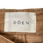 DOEN Maritime Corduroy Pants Women’s Size 25 Organic Cotton Patch Pockets USA Tan Photo 7