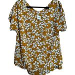 CAbi Thrive Double Layer Chiffon Floral Top 3598 Women Small Multicolor Blouse Photo 1
