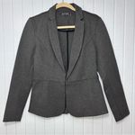 Quince  Dark Gray Blazer Notch Collar Long Sleeve Hook and Eye Work Size S Photo 1