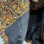 Coldwater Creek Vintage Jacquard Black & Jewel Tone Button Front Blazer Jacket Photo 10