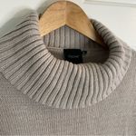 Cliché Cozy Beige Turtleneck Sweater Sleeves faux Fur Size XS cabin core chic Tan Photo 4