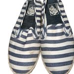 Vans fabric and fiber slip-on shoes in blue and white stripes size 7 Photo 3