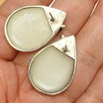 Vintage Sterling Silver Flower Mother Of Pearl MOP Earring Stud REPAIRED No BACK Photo 3