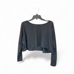 Long Sleeve Cropped Black Top in size S/M Photo 1