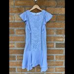 Parker Women's Blue Bennett Ruffle Dress size 2 Photo 1