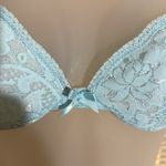 Vintage Olga Sky Blue Lace Lined Underwire Bra 32A Size undefined Photo 3