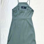 Abercrombie & Fitch NWT  High Neck Satin Mini Dress - Teal - XS Photo 3