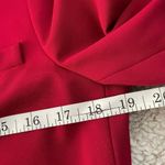 Diane Von Furstenberg  Karl red stretch snap button blazer jacket 12 Photo 5