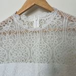Lulus Appetite for Seduction White Lace Long Sleeve Dress NWT Photo 6