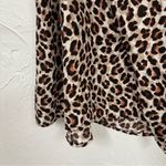 Torrid Brown Animal Print Sleeveless Blouse Womens 3X Tie Waist Buttons Fall Top Photo 1