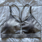 Nike  Womens Size Medium Gray Sports Bra Padded Racerback Activewear Yoga Gym Photo 0