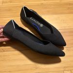 Rothy's Rare Retired Black White Halo The Point Ballet Flat Shoes Size 9.5 Photo 1