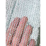 Simply Noelle Swim Coverup S/M Aqua Blue Sheer Lace Trim Summer Coquette Photo 5