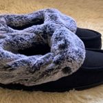 Charter Club Cozy Black Slippers with Faux Fur Lining Photo 0